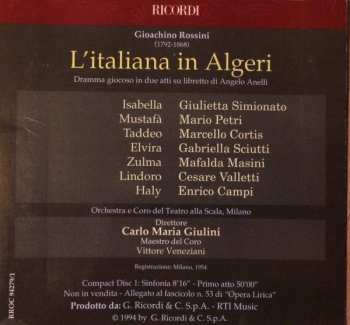 2CD Carlo Maria Giulini: L'Italiana In Algeri 