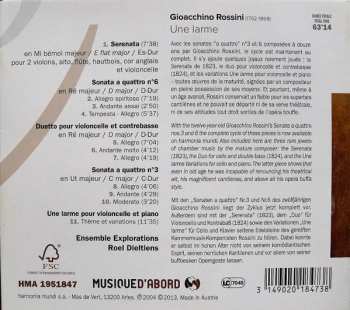 CD Gioacchino Rossini: Une Larme • Duo • Serenata • Sonate A Quattro