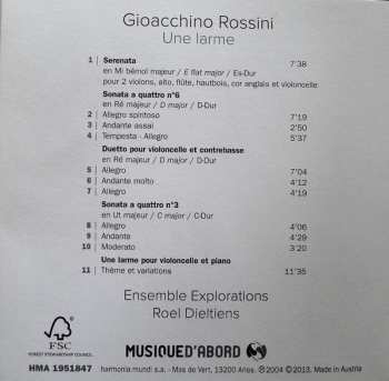 CD Gioacchino Rossini: Une Larme • Duo • Serenata • Sonate A Quattro