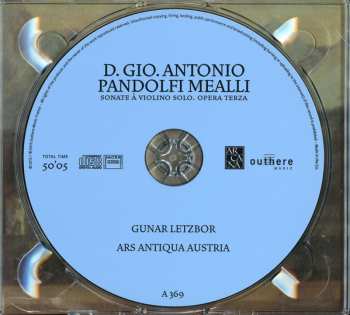 CD Ars Antiqua Austria: Sonate À Violino Solo, Opera Terza