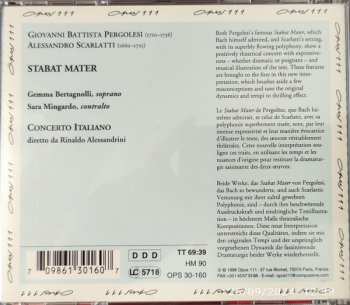 CD Giovanni Battista Pergolesi: Stabat Mater