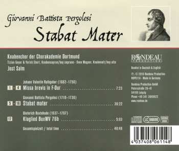 CD Giovanni Battista Pergolesi: Stabat Mater