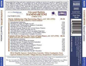 CD Sonia Prina: Sacred Cantatas (Maria Addolorata • Il Pianto Di San Pietro)