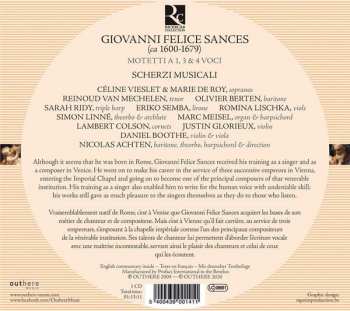 CD Giovanni Felice Sances: Dulcis Amor Iesu