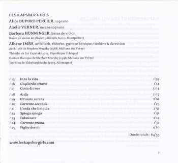 CD Giovanni Girolamo Kapsberger: Que Fai Tù? (Villanelles)