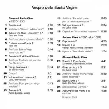 CD Musica Fiorita: Vespro Della Beata Virgine