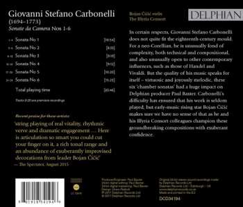 CD The Illyria Consort: Sonate Da Camera Nos 1-6