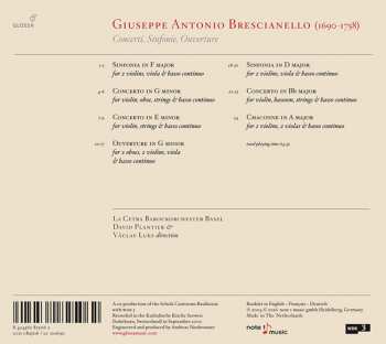CD Václav Luks: Concerti, Sinfonie, Ouverture