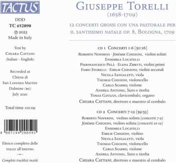 2CD Giuseppe Torelli: 12 Concerti Grossi Op. VIII