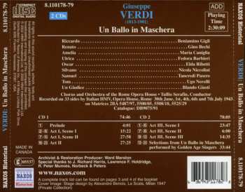 2CD Giuseppe Verdi: Un Ballo In Maschera