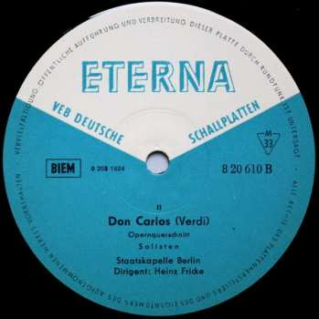 LP Giuseppe Verdi: Don Carlos (Opernquerschnitt)