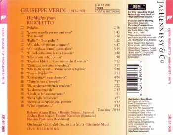 CD Giuseppe Verdi: Rigoletto - Highlights
