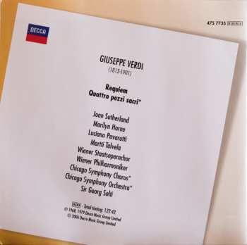 2CD Wiener Philharmoniker: Requiem / Quattro Pezzi Sacri
