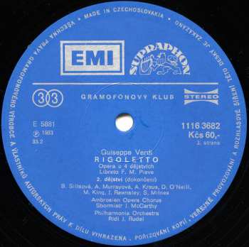 3LP/Box Set Giuseppe Verdi: Rigoletto (3xLP + BOX + BOOKLET)