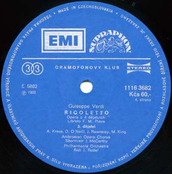 3LP/Box Set Giuseppe Verdi: Rigoletto (3xLP + BOX + BOOKLET)