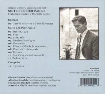 CD Glauco Venier: Suite Per Pier Paolo