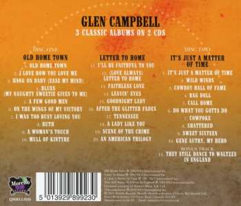 2CD Glen Campbell: Old Home Town + Letter To Home + It's Just A Matter Of Time