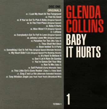 3CD/Box Set Glenda Collins: Baby It Hurts (The Holloway Road Sessions 1963-1966 Singles, Sessions, Outtakes, Demos And More)