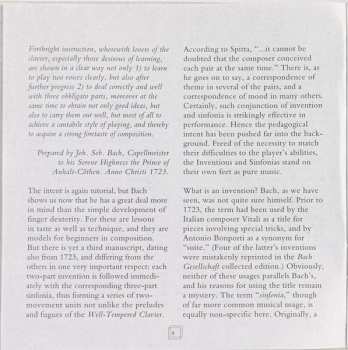 CD Johann Sebastian Bach: Bach: The Two And Three Part Inventions