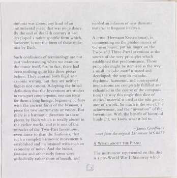 CD Johann Sebastian Bach: Bach: The Two And Three Part Inventions