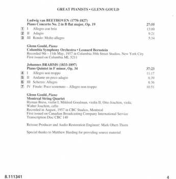 CD Ludwig van Beethoven: Piano Concerto No. 2 / Piano Quintet