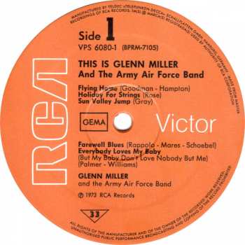 2LP Glenn Miller And The Army Air Force Band: This Is Glenn Miller And The Army Air Force Band (2xLP)