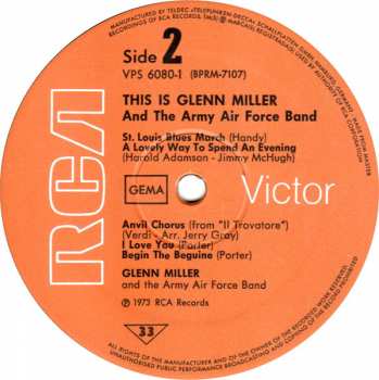 2LP Glenn Miller And The Army Air Force Band: This Is Glenn Miller And The Army Air Force Band (2xLP)