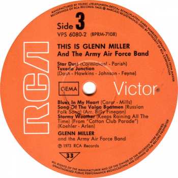 2LP Glenn Miller And The Army Air Force Band: This Is Glenn Miller And The Army Air Force Band (2xLP)