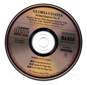 3CD/Box Set Gloria Coates: String Quartets 1-9