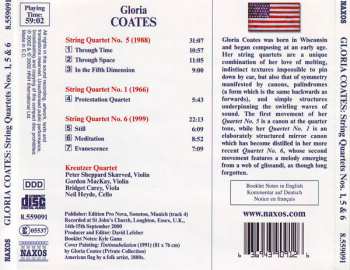 CD Gloria Coates: String Quartets Nos. 1, 5 And 6
