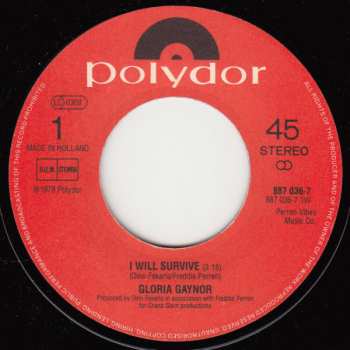 SP Gloria Gaynor: I Will Survive / Never Can Say Goodbye