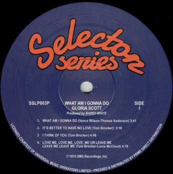 LP Gloria Scott: What Am I Gonna Do