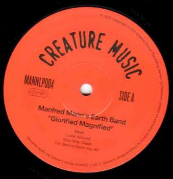 LP Manfred Mann's Earth Band: Glorified Magnified
