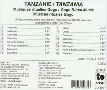 CD Gogo: Tanzanie: Musiques Rituelles Gogo = Tanzania: Gogo Ritual Music