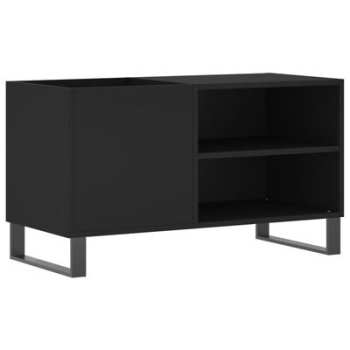 Hi-Fi Goka Skříňka s přihrádkou na LP desky a audiotechniku - železné nohy Černá (831709)