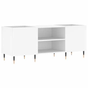 Hi-Fi Goka Skříňka s přihrádkami na LP desky a audiotechniku - pozlacené nohy Bílá (831668)