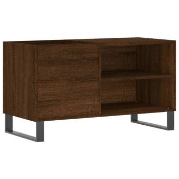 Hi-Fi Goka Skříňka s přihrádkou na LP desky a audiotechniku - železné nohy Hnědý dub (831715)