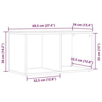 Hi-Fi Goka Úložný dvojbox na LP desky Dub Artisan (855787)