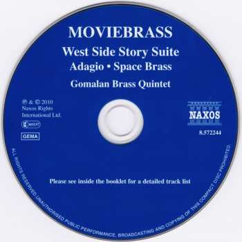 CD Gomalan Brass Quintet: Moviebrass (West Side Story Suite • Adagio • Space Brass)