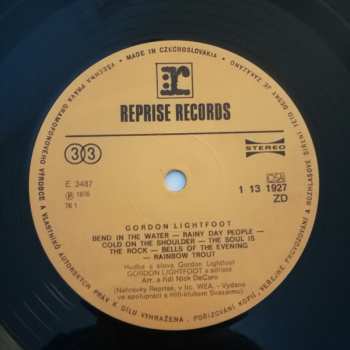 LP Gordon Lightfoot: Gordon Lightfoot