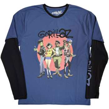 Merch Gorillaz: Layered Long Sleeve T-shirt Group Circle Rise