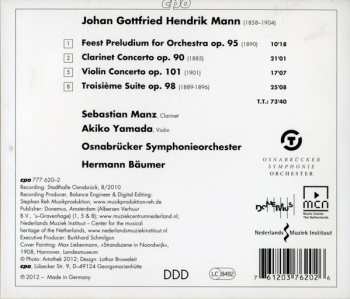 CD Sebastian Manz: Clarinet Concerto ∙ Violin Concerto ∙ Festpräludium ∙ Troisième Suite