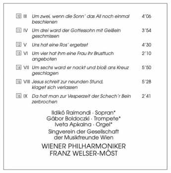 CD Wiener Philharmoniker: Philadelphia Symphonie / Geistliche Sonate / Stundenlied