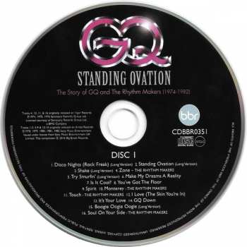 2CD GQ: Standing Ovation (The Story Of GQ And The Rhythm Makers 1974-1982)