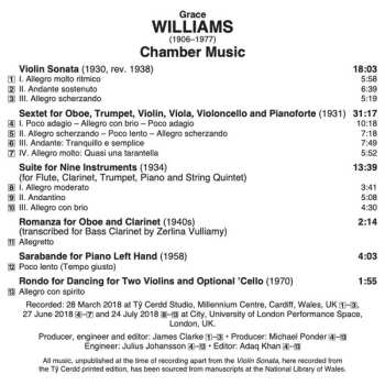 CD Grace Williams: Chamber Music