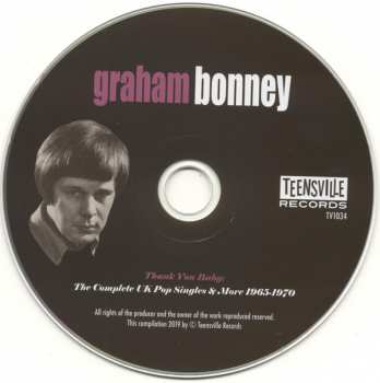 CD Graham Bonney: Thank You Baby: The Complete UK Pop Singles & More 1965-1970
