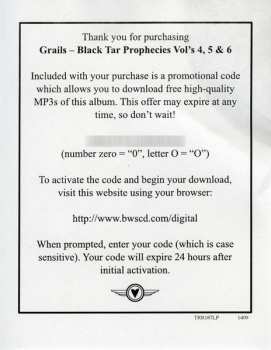 2LP Grails: Black Tar Prophecies Vol's 4, 5 & 6