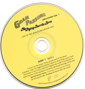 2CD Gram Parsons: Gram Parsons Archives Vol 1 (Live At The Avalon Ballroom 1969)