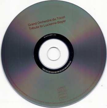 CD Grand Orchestre Du Tricot: Tribute To Lucienne Boyer