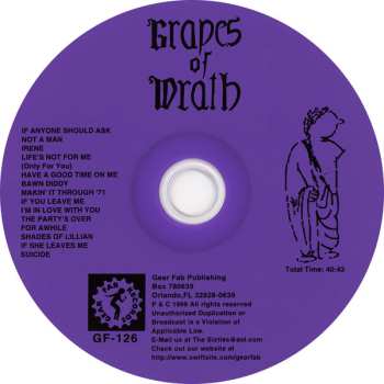 CD Grapes Of Wrath: Grapes Of Wrath